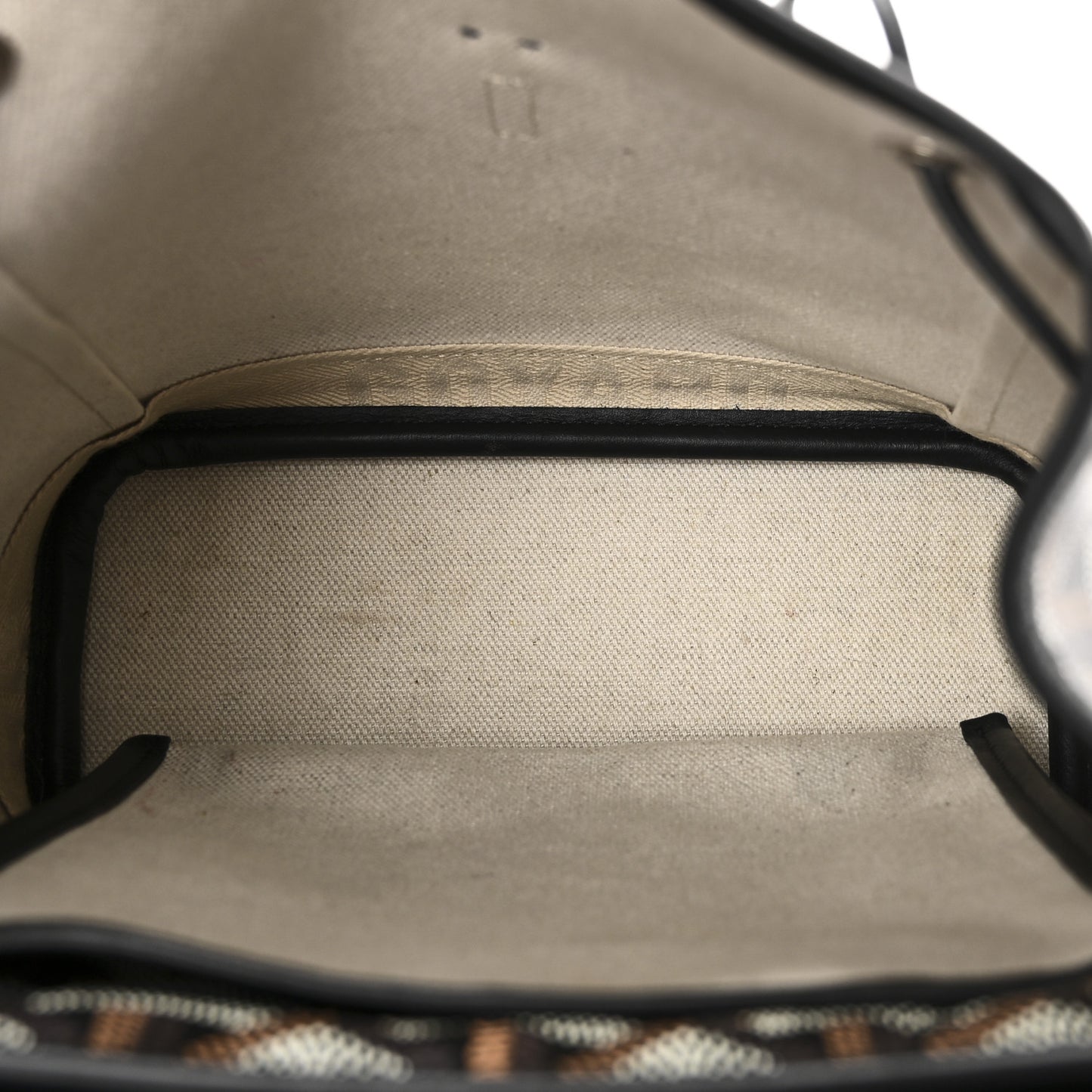 Goyardine Calfskin Mini Alpin Backpack Black