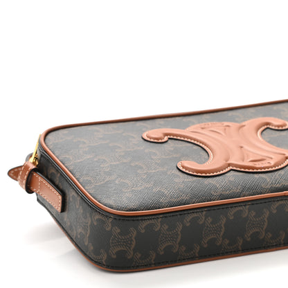Celine Triomphe Canvas Small Camera Shoulder Bag Tan 9 of 10