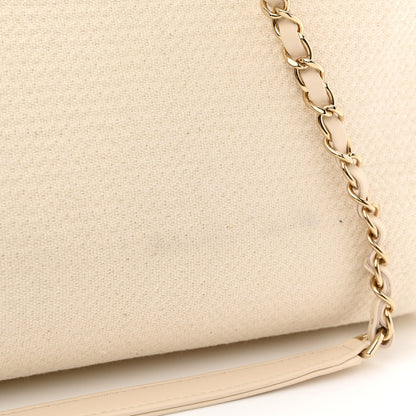 Chanel Mixed Fibers Small Deauville Tote White 13 of 14