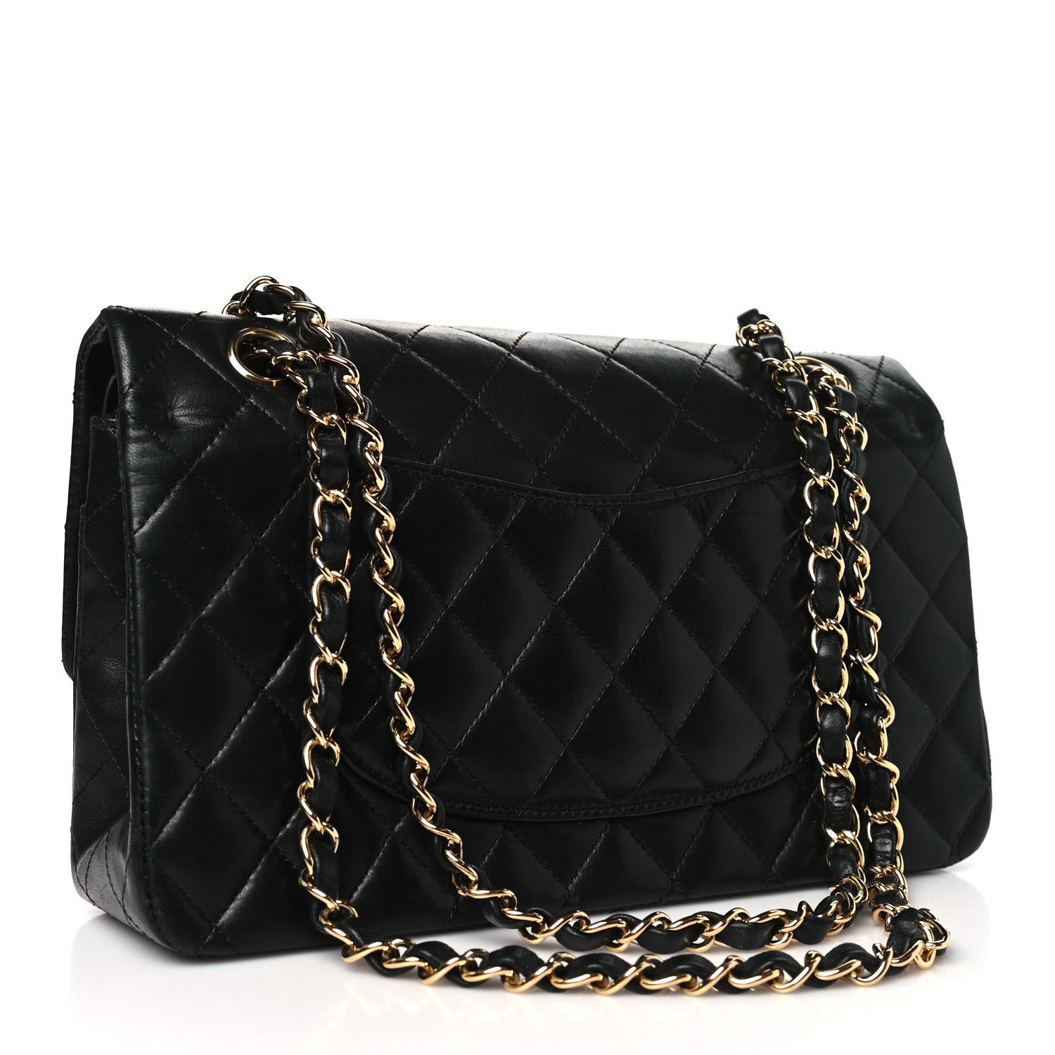 Chanel Lambskin Quilted Medium Double Flap Black 3 of 12