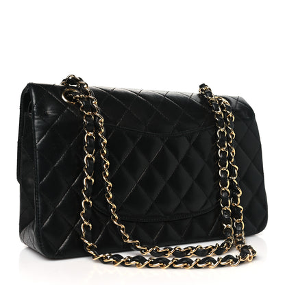 Chanel Lambskin Quilted Medium Double Flap Black 3 of 12
