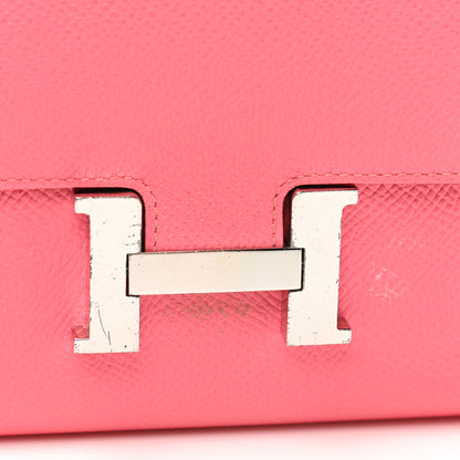 Hermes Epsom Constance Long Wallet Rose Azalee 13 of 17