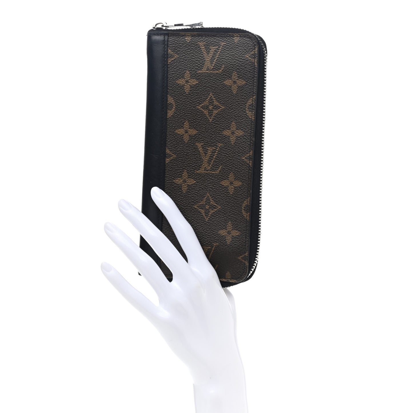 Monogram Macassar Vertical Zippy Wallet
