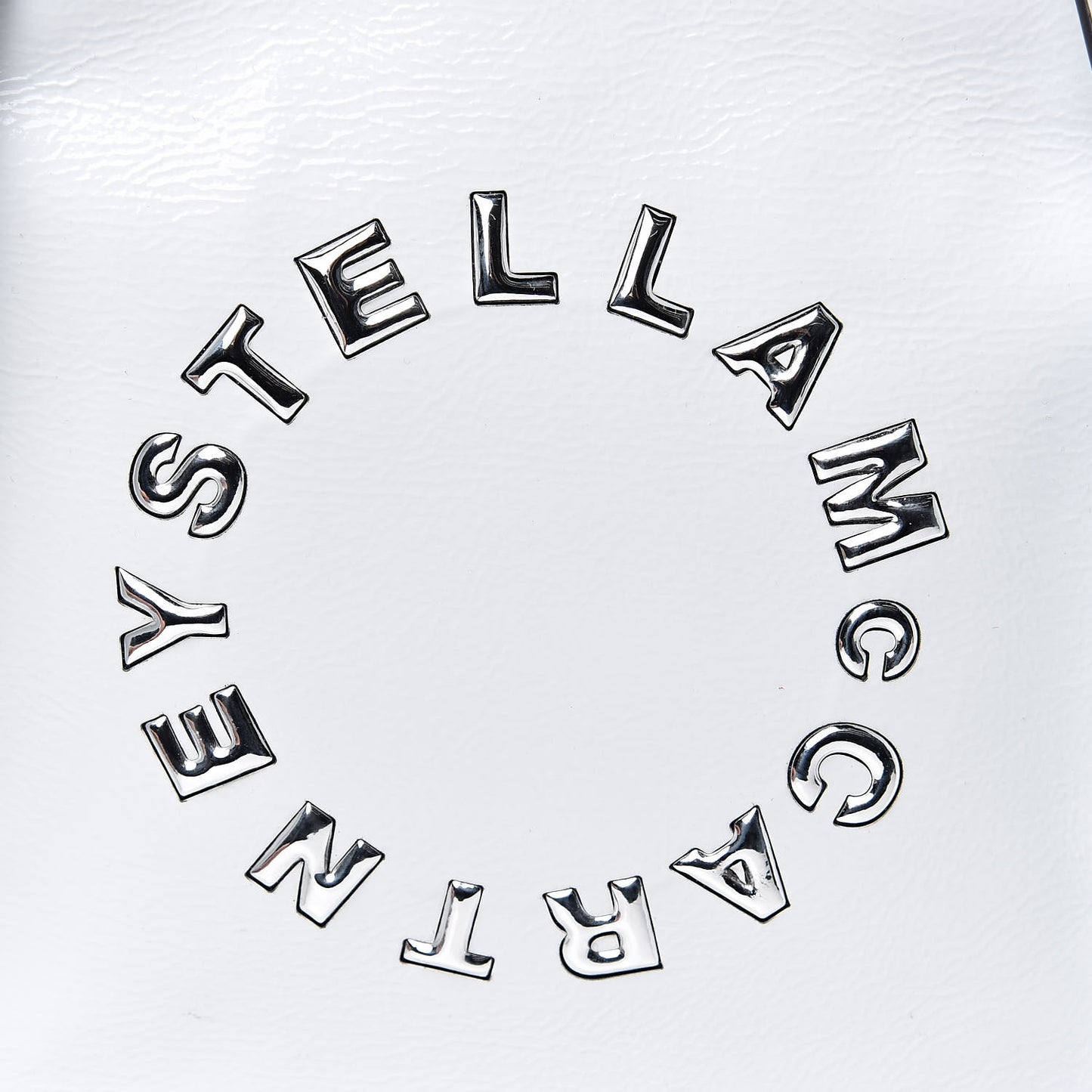 Eco Alter Patent Logo Mini Crossbody Optical White
