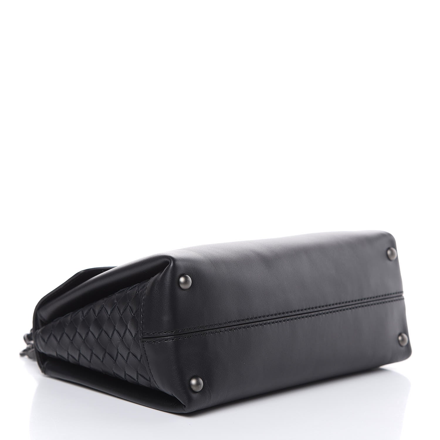 Bottega Veneta Nappa Small Piazza Bag Black 4 of 13