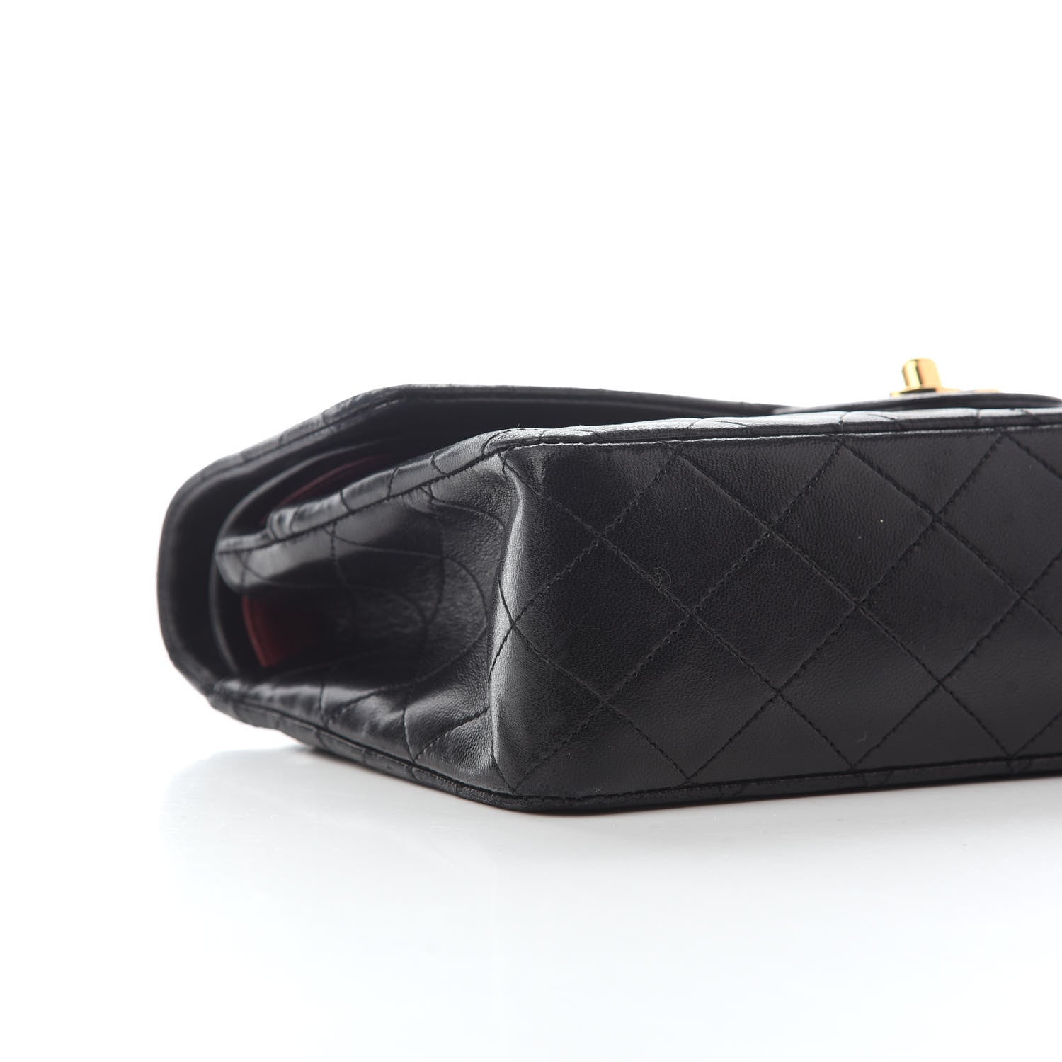 Chanel Lambskin Quilted Medium Double Flap Black 8 of 11