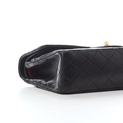 Chanel Lambskin Quilted Medium Double Flap Black 8 of 11