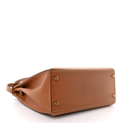 Hermes Courchevel Kelly Sellier 28 Gold 4 of 14