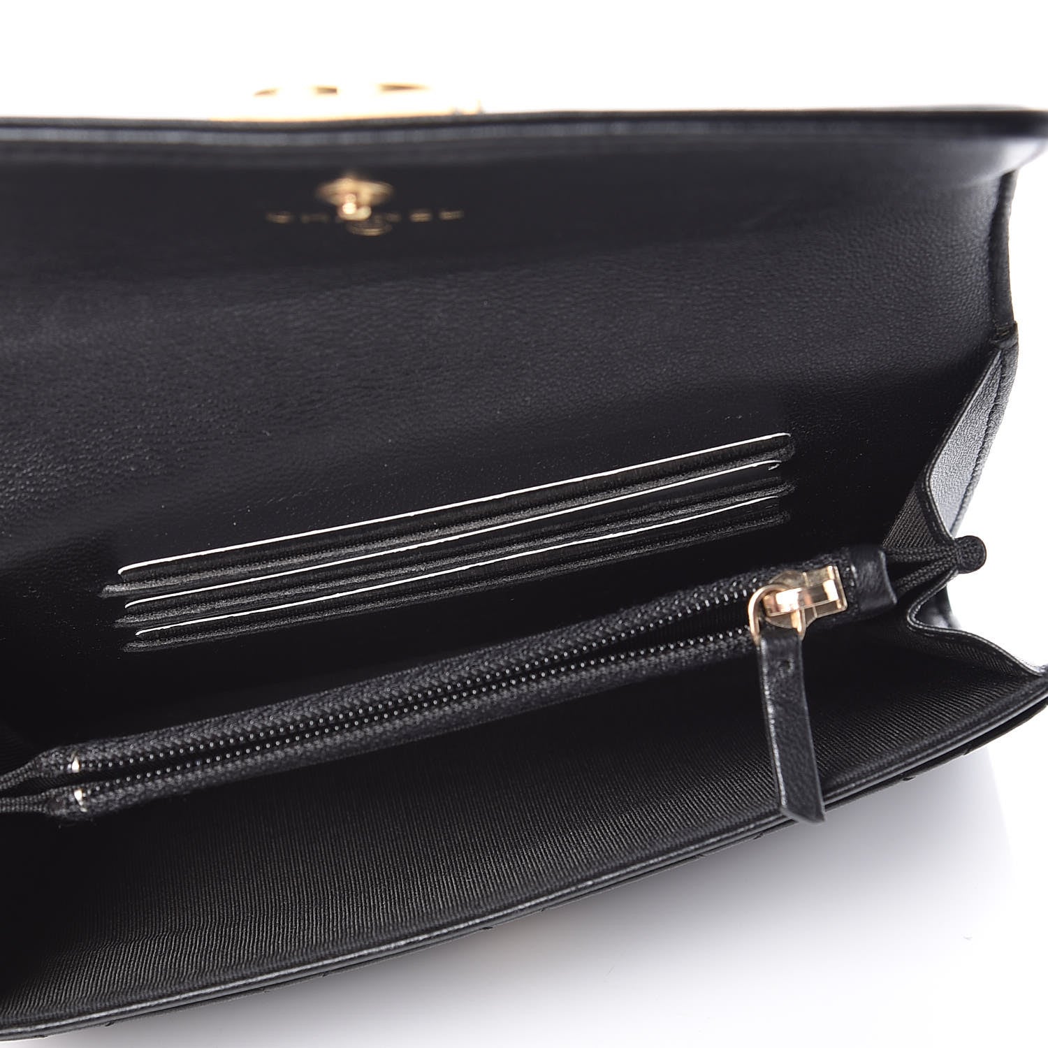 Chanel Lambskin Quilted Medium Boy Flap Wallet Black 5 of 9