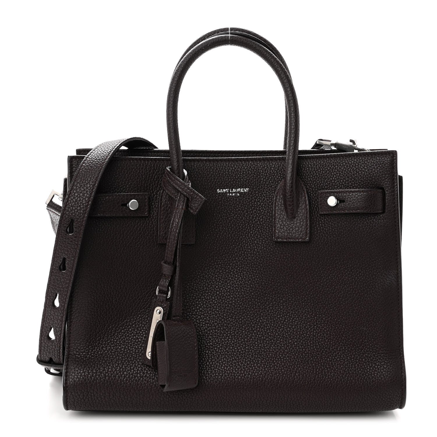 Saint Laurent Grained Calfskin Baby Supple Sac De Jour Bordeaux 1 of 9