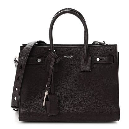Saint Laurent Grained Calfskin Baby Supple Sac De Jour Bordeaux 1 of 9