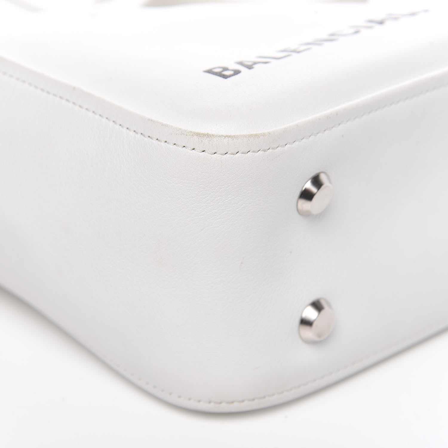Balenciaga Calfskin S Triangle Duffle White 7 of 12
