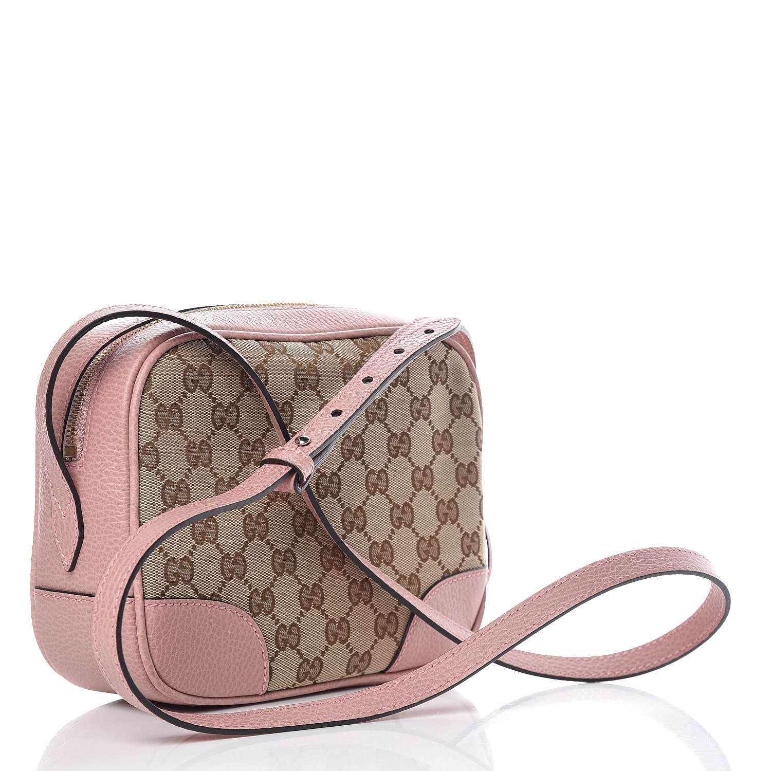 Gucci Monogram Mini Bree Messenger Bag Beige Soft Pink 3 of 9