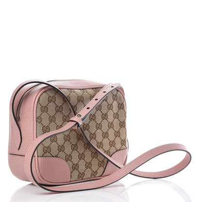 Gucci Monogram Mini Bree Messenger Bag Beige Soft Pink 3 of 9
