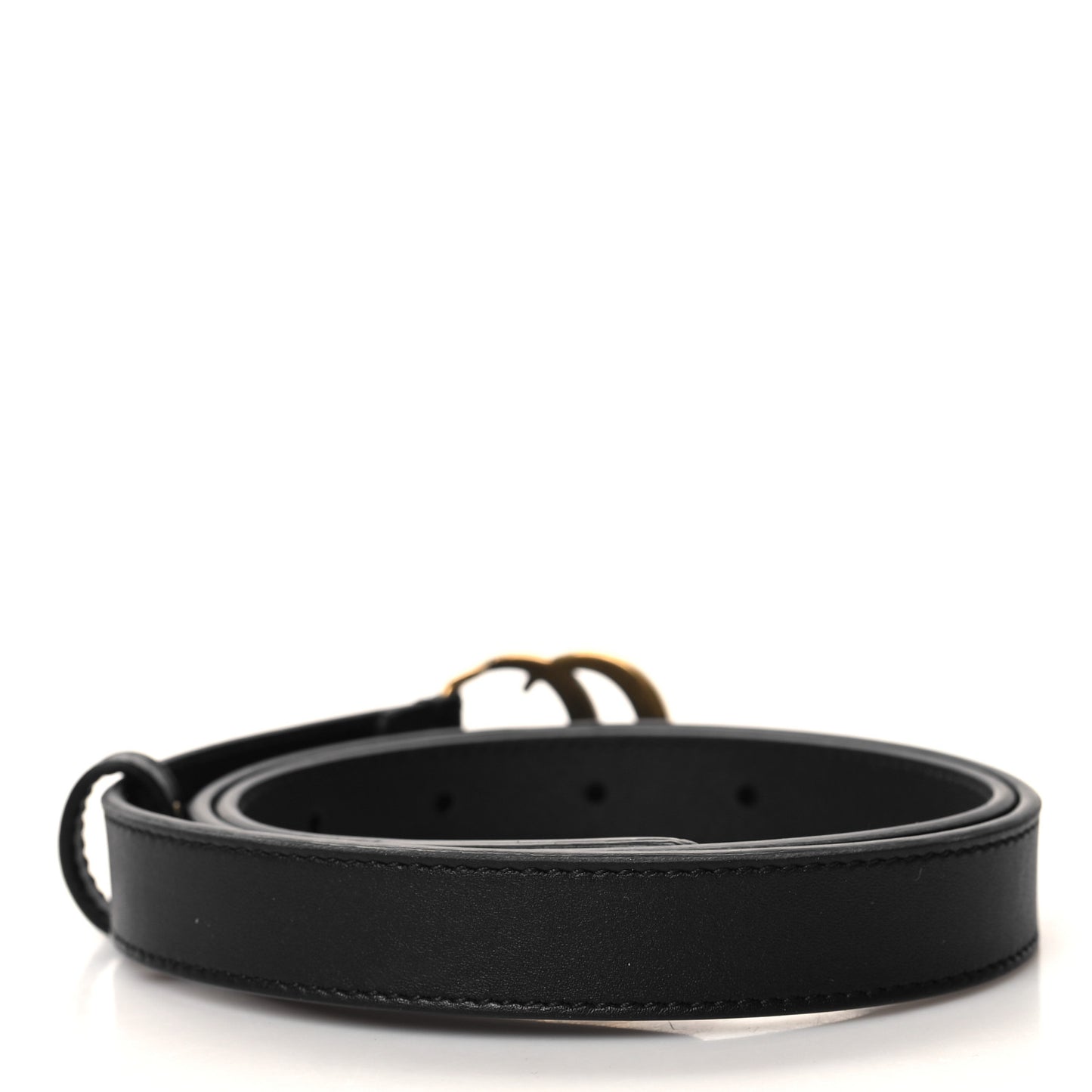 Calfskin Double G 20mm Belt 75 30 Black