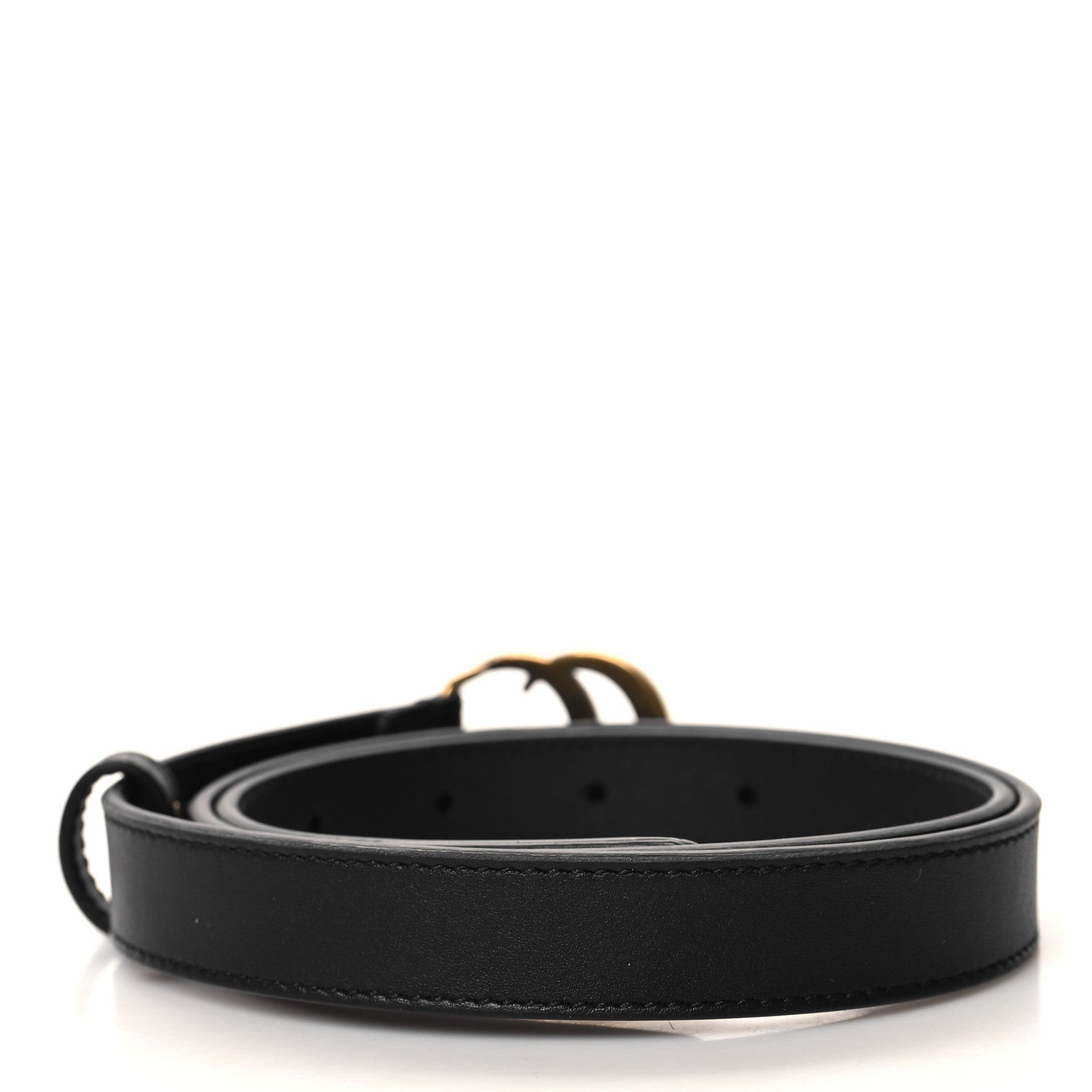 Gucci Calfskin Double G 20mm Belt 75 30 Black 2 of 5