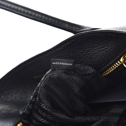 Prada Vitello Daino Tote Black 7 of 12