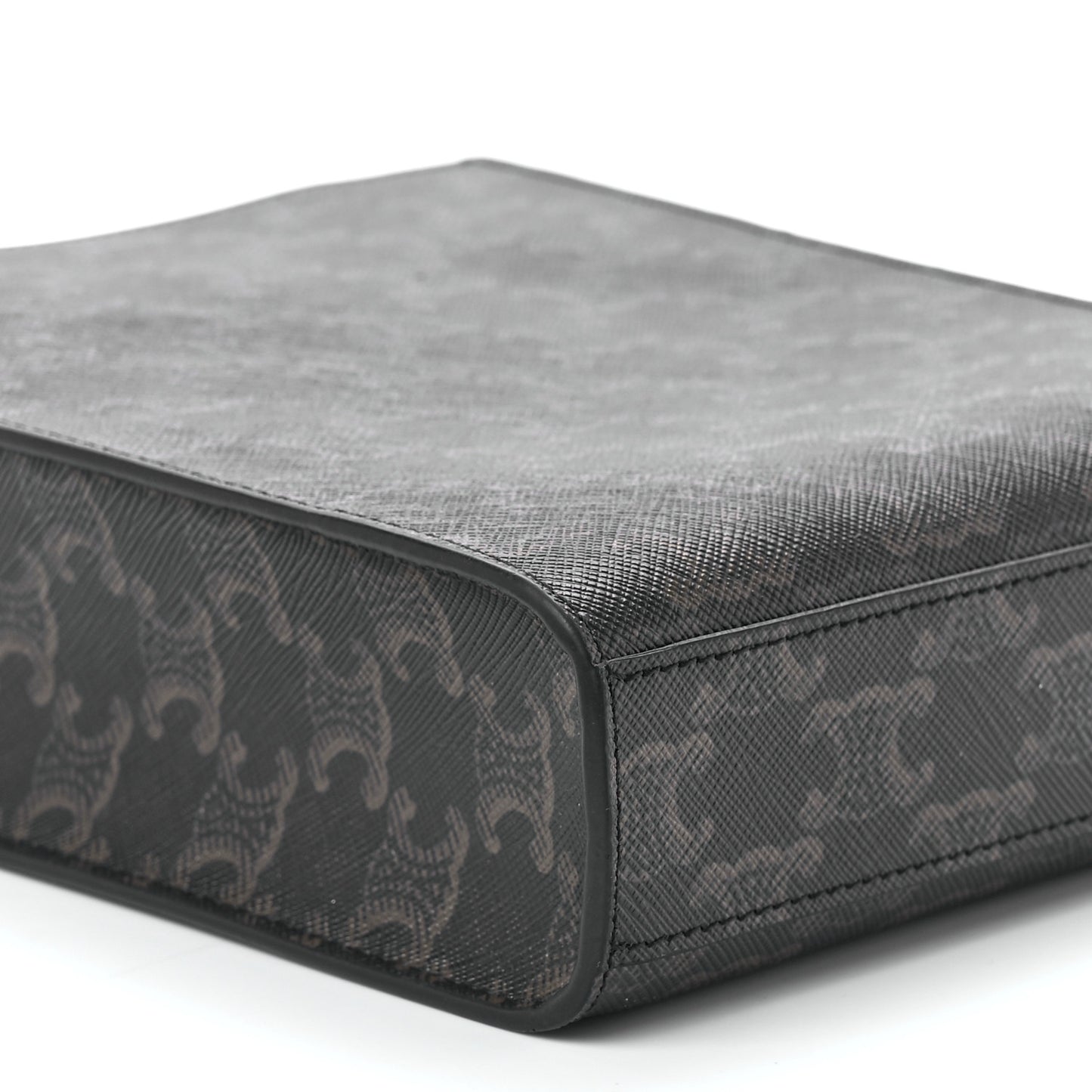 Triomphe Canvas Calfskin Mini Vertical Cabas Tan