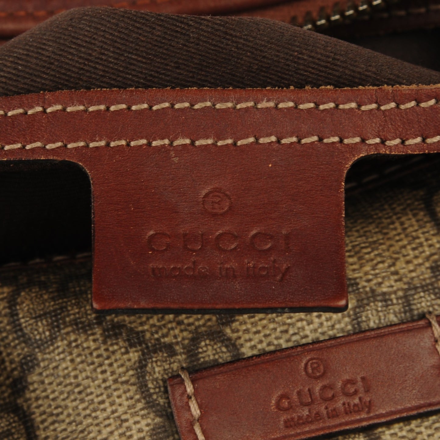 GG Plus Monogram Medium Joy Boston Brown