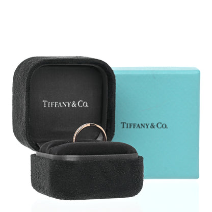 Tiffany 18K Rose Gold Diamond 1.8mm Harmony Band Ring 45 3.5 5 of 5