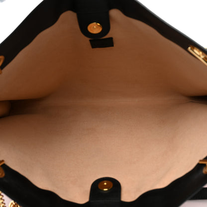 Gucci Tweed Check Large Rajah Chain Tote Black Red 5 of 9