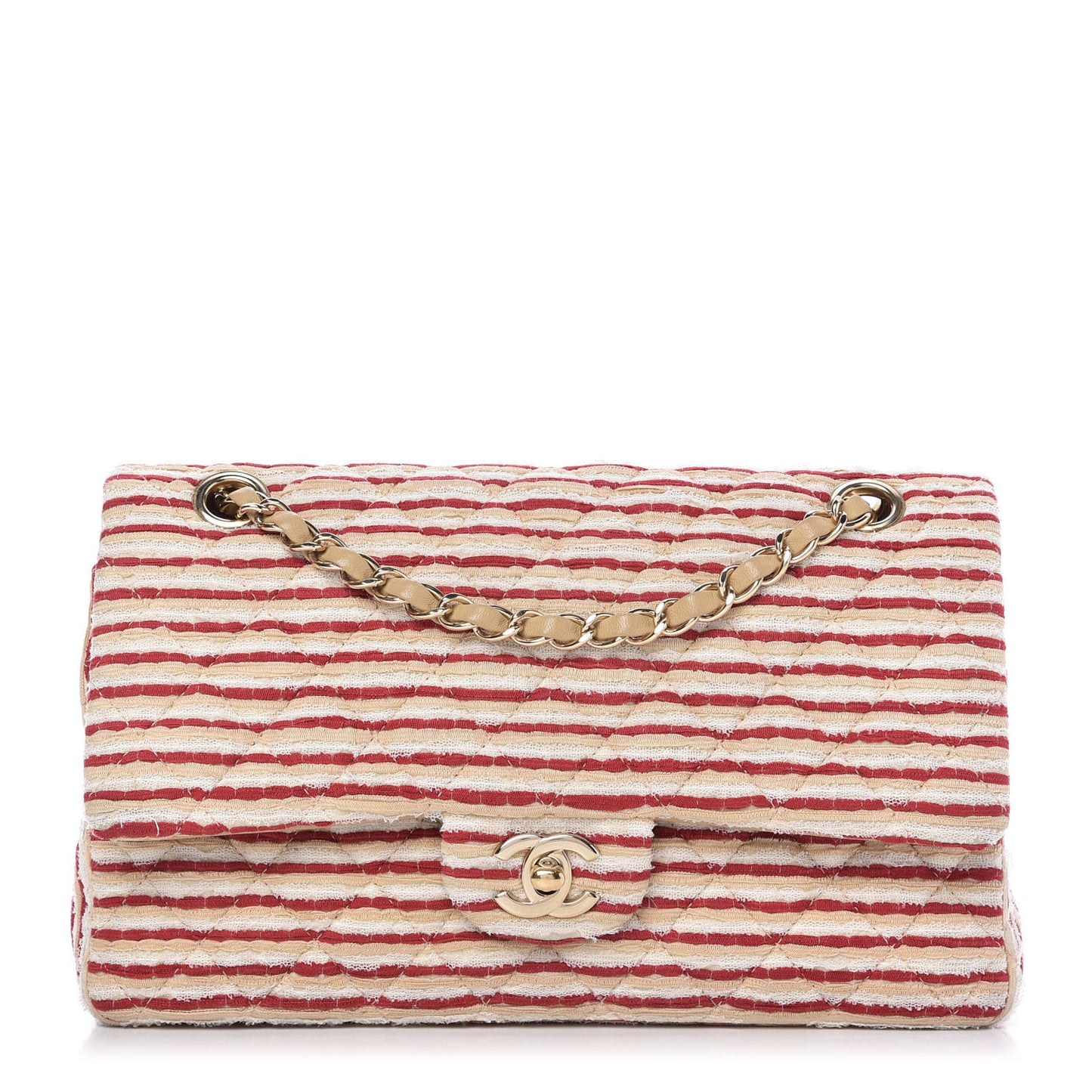 Jersey Quilted Medium Coco Sailor Flap Red White