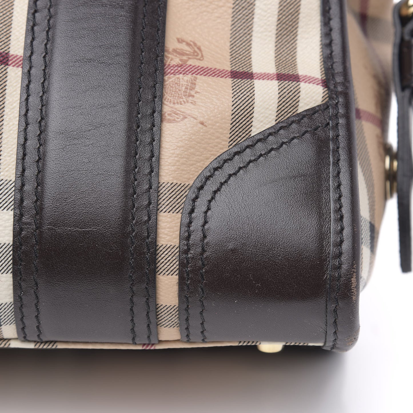 Haymarket Check Medium Minford Portrait Tote Chocolate