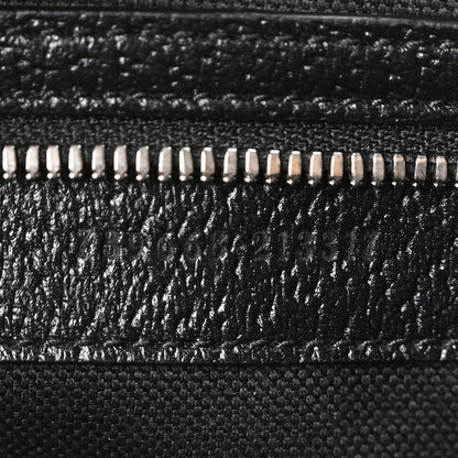 Gucci Monogram Jumbo GG Textured Dollar Calfskin Wristlet Messenger Bag Black 7 of 10