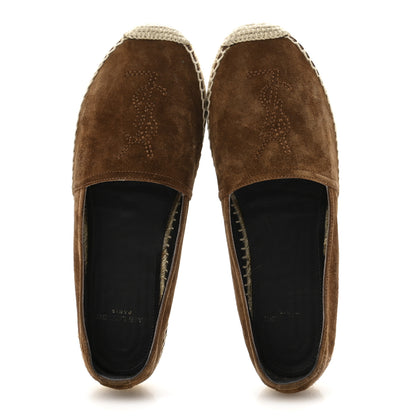 Saint Laurent Suede Monogram Espadrilles 36.5 Brown 2 of 11