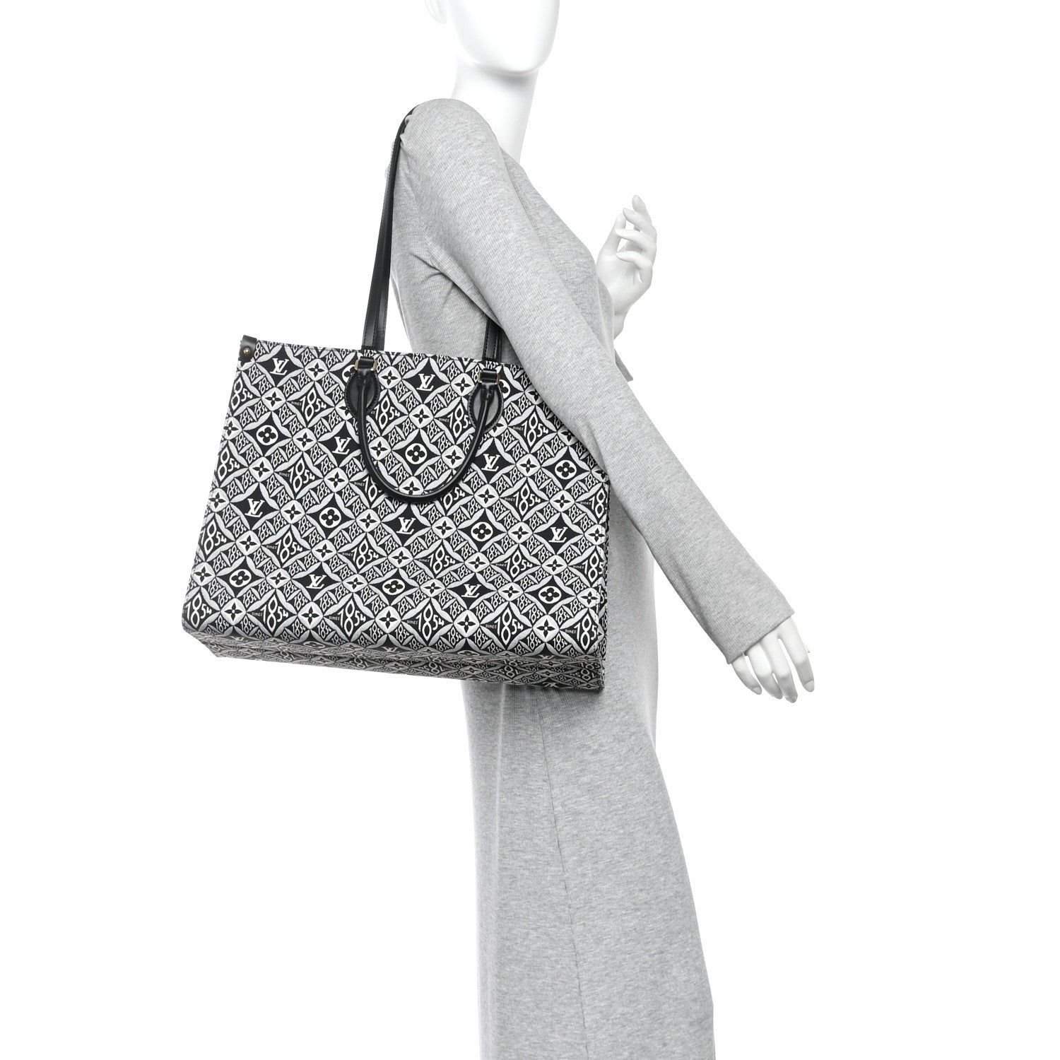 Louis Vuitton Jacquard Since 1854 Onthego GM Grey 2 of 9