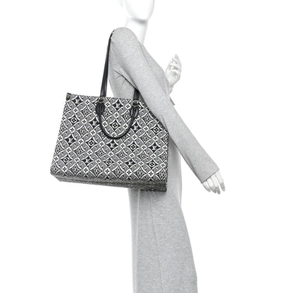 Louis Vuitton Jacquard Since 1854 Onthego GM Grey 2 of 9