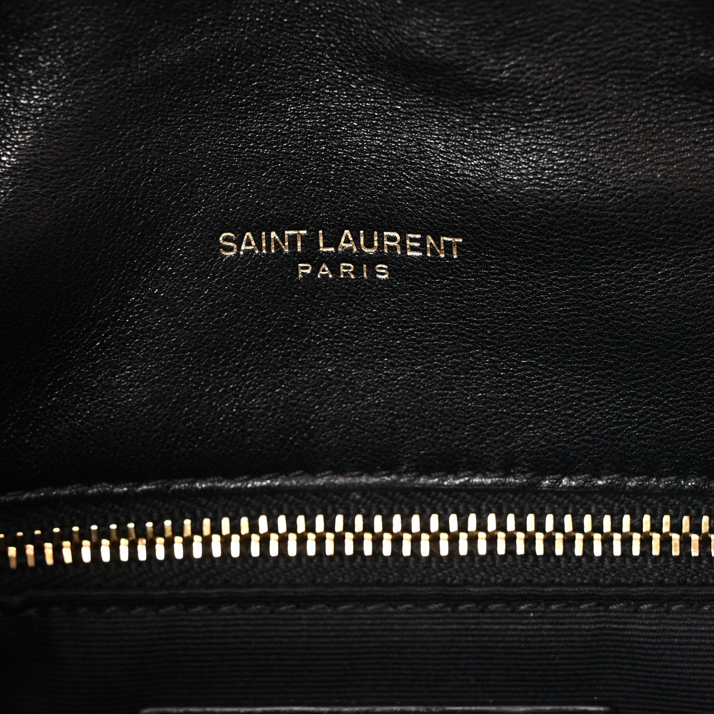 Lambskin Quilted Toy Loulou Puffer Monogram Chain Satchel Black