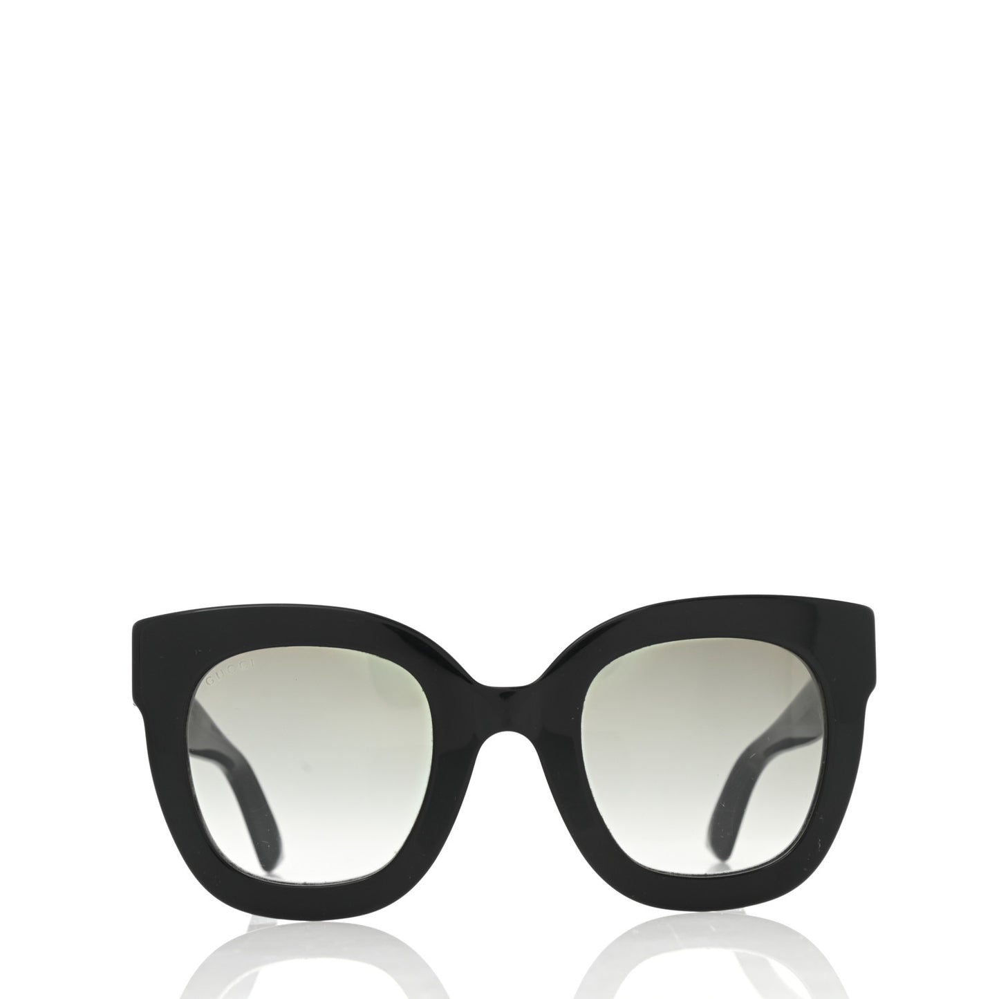 Acetate Crystal Star Round Frame Sunglasses GG0208S Black