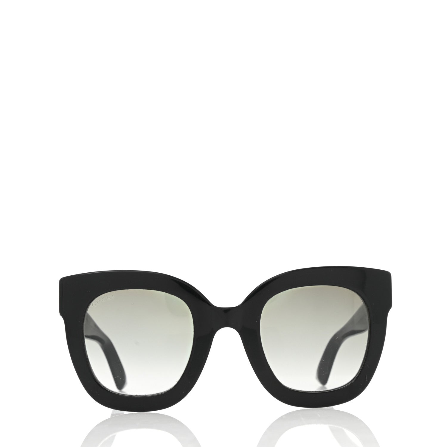 Gucci Acetate Crystal Star Round Frame Sunglasses GG0208S Black 2 of 7