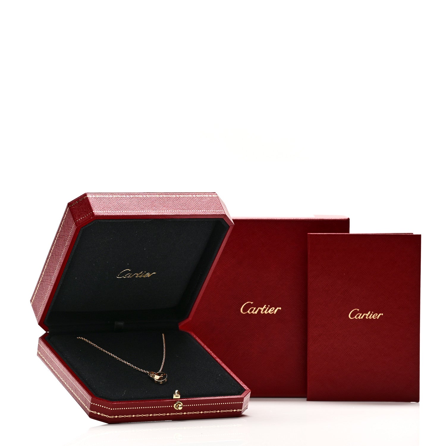 Cartier 18K Yellow Gold Interlocking LOVE Necklace 6 of 6