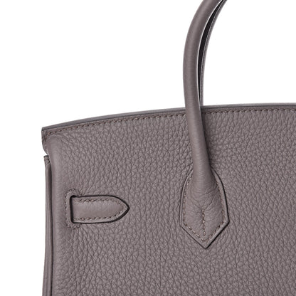 Hermes Togo Birkin 25 Etain 9 of 31