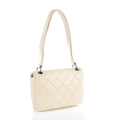 Chanel Lambskin Quilted Envelope Flap White 3 of 7