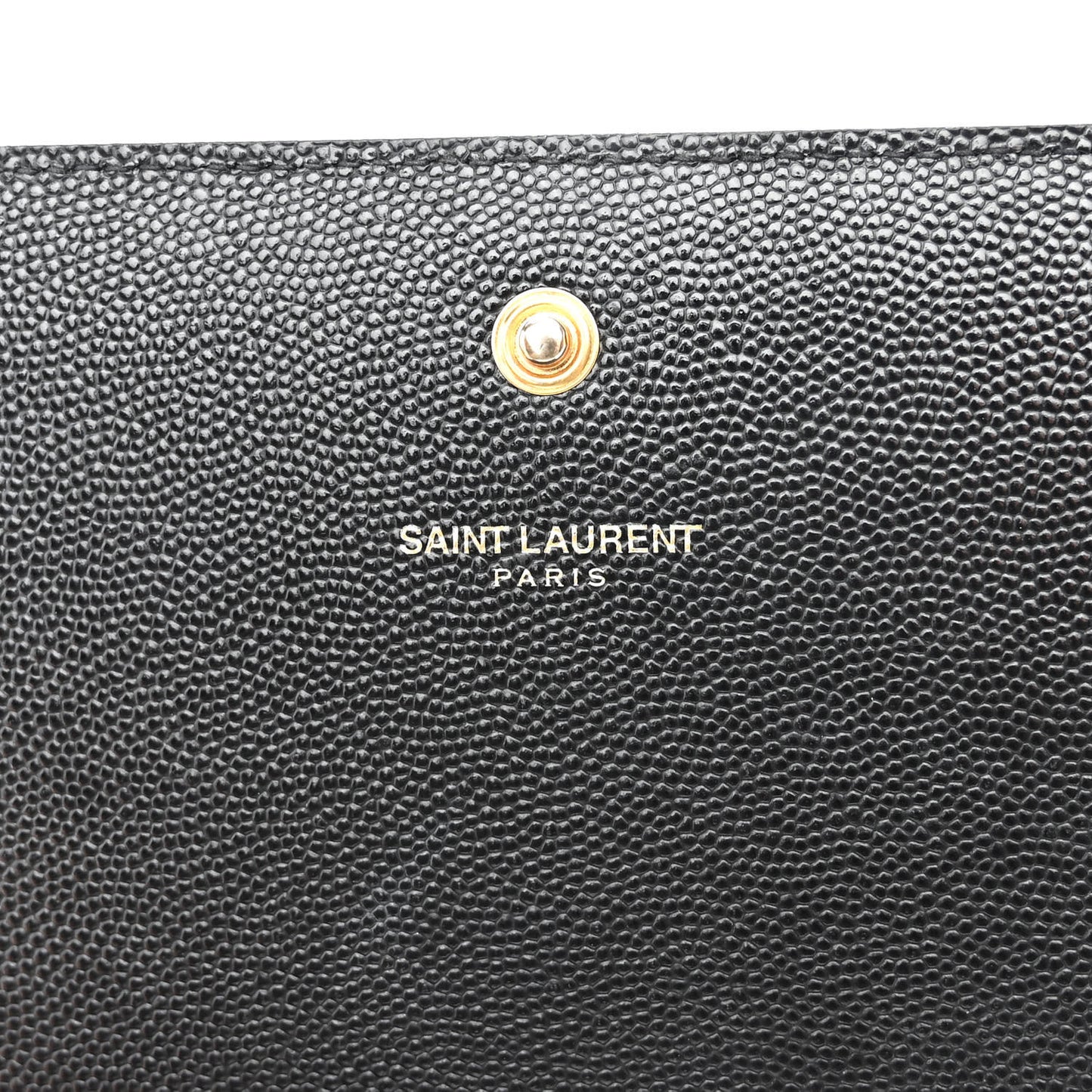 Grain De Poudre Monogram Chain Wallet Black