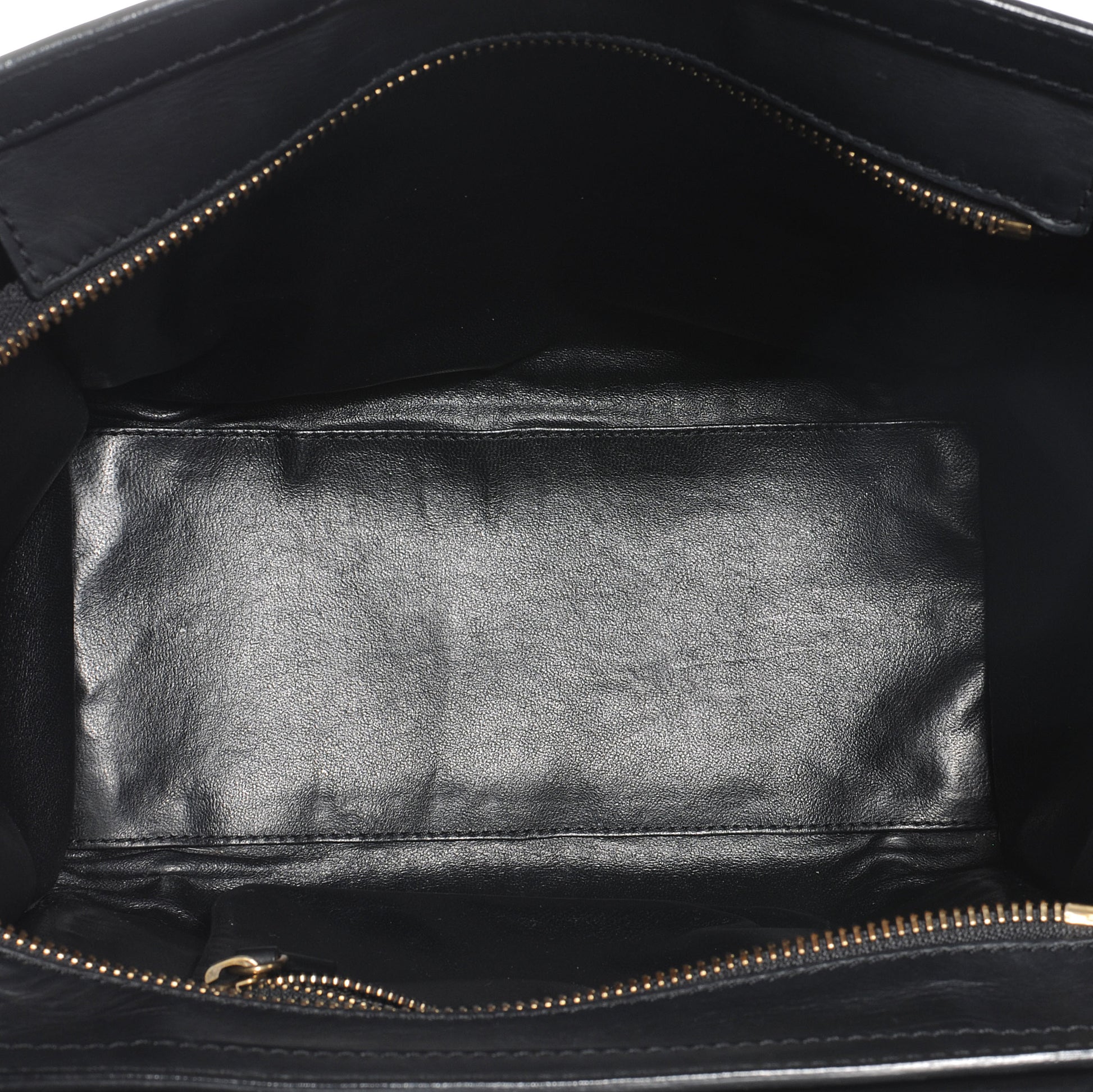 Celine Smooth Calfskin Shrunken Lambskin Micro Tri-Color Luggage Black 5 of 8