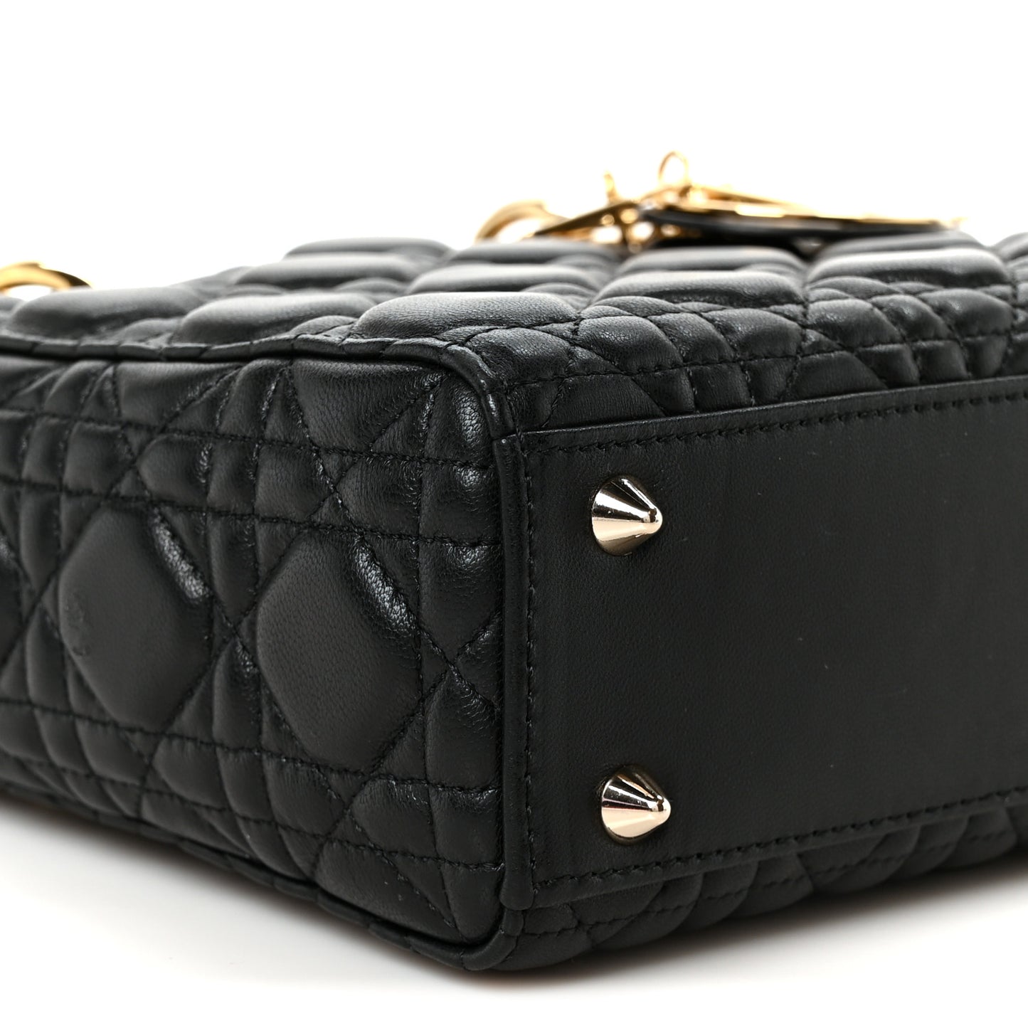 Lambskin Cannage Small Lady Dior Black