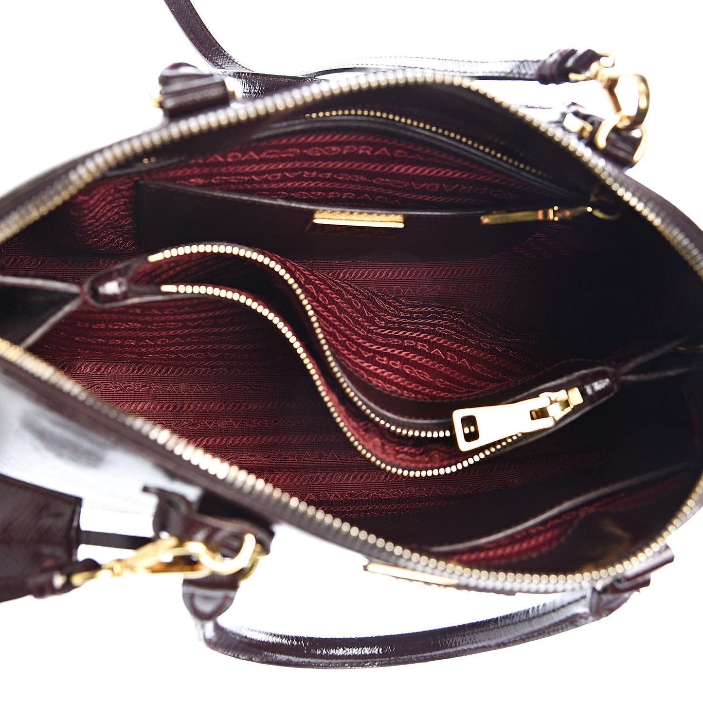 Saffiano Vernice Medium Promenade Tote Granato