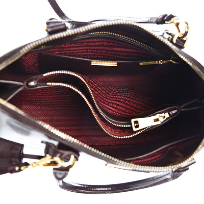 Prada Saffiano Vernice Medium Promenade Tote Granato 5 of 18