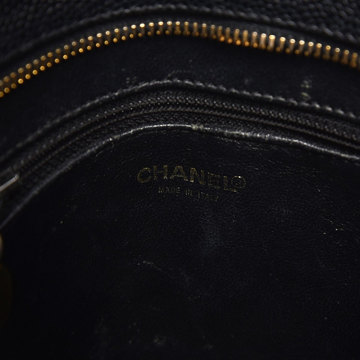 Caviar Quilted Medallion Tote Black