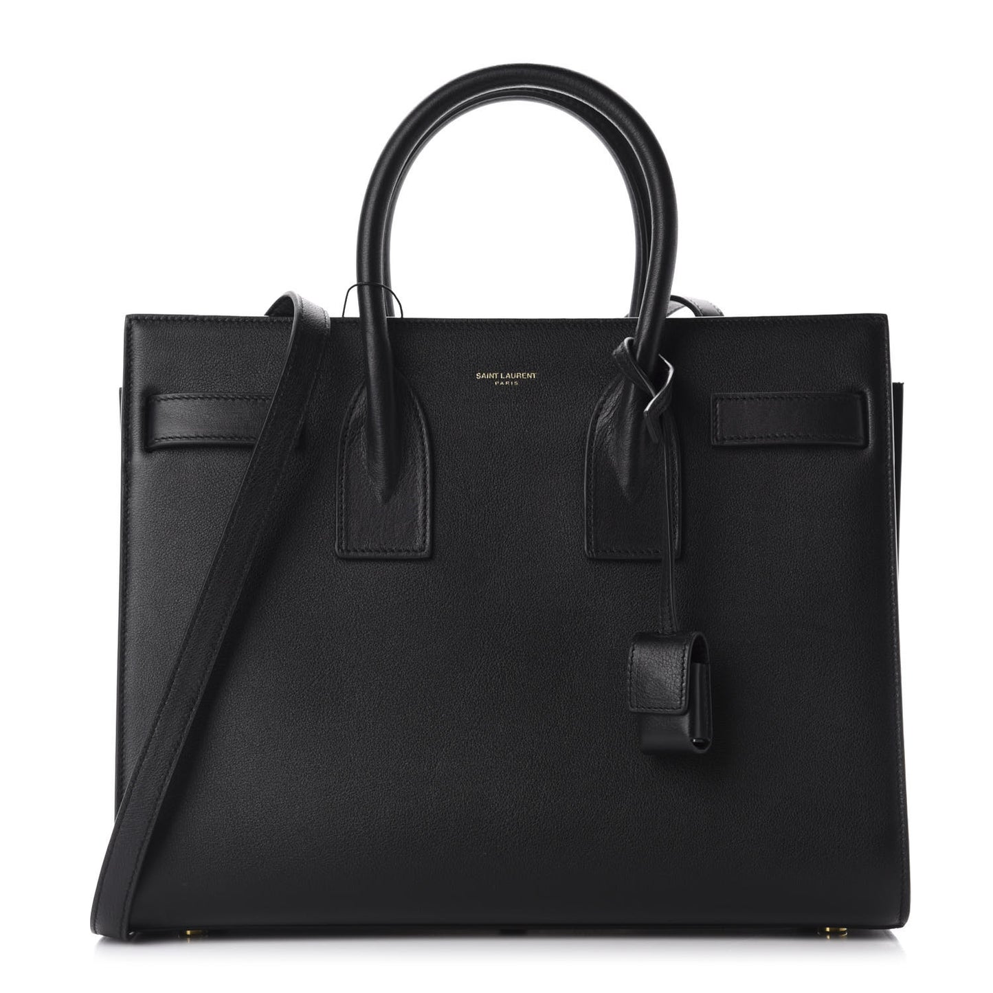 Calfskin Small Sac De Jour Black