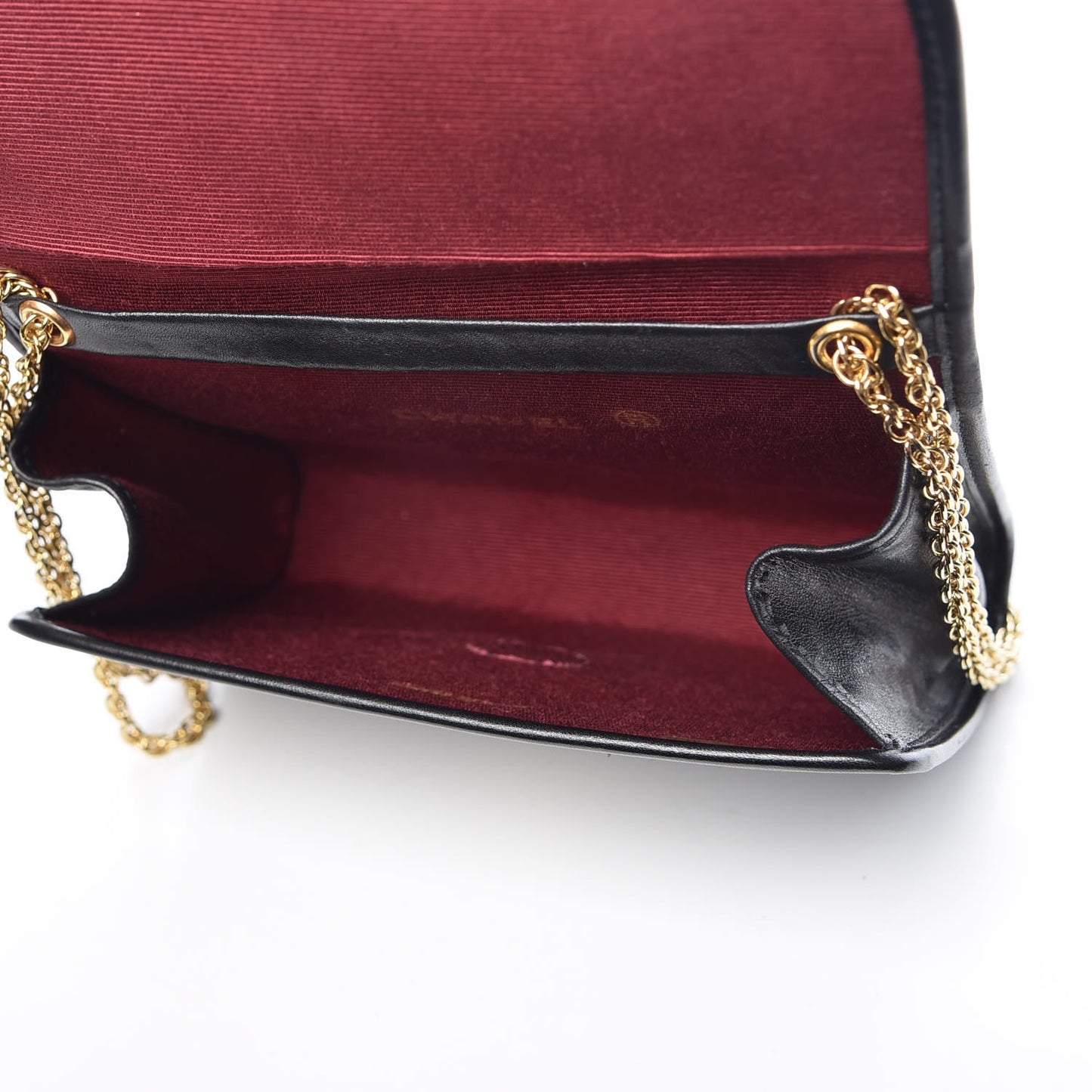 Lambskin Quilted Mini Evening Flap Black