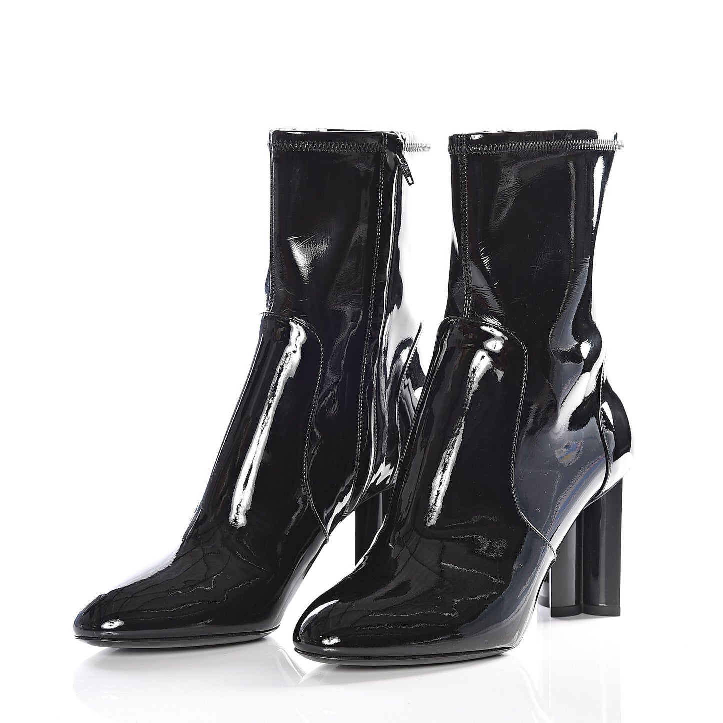 Patent Uniformes Silhouette Ankle Boots 39 Black