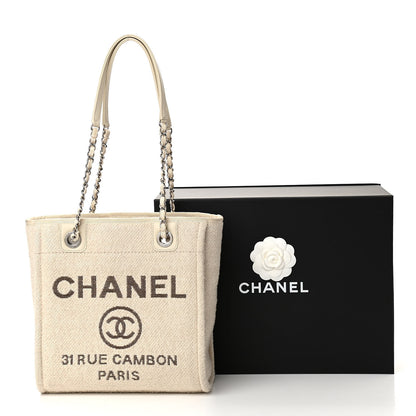 Chanel Mixed Fibers Small Deauville Tote Ecru 11 of 11