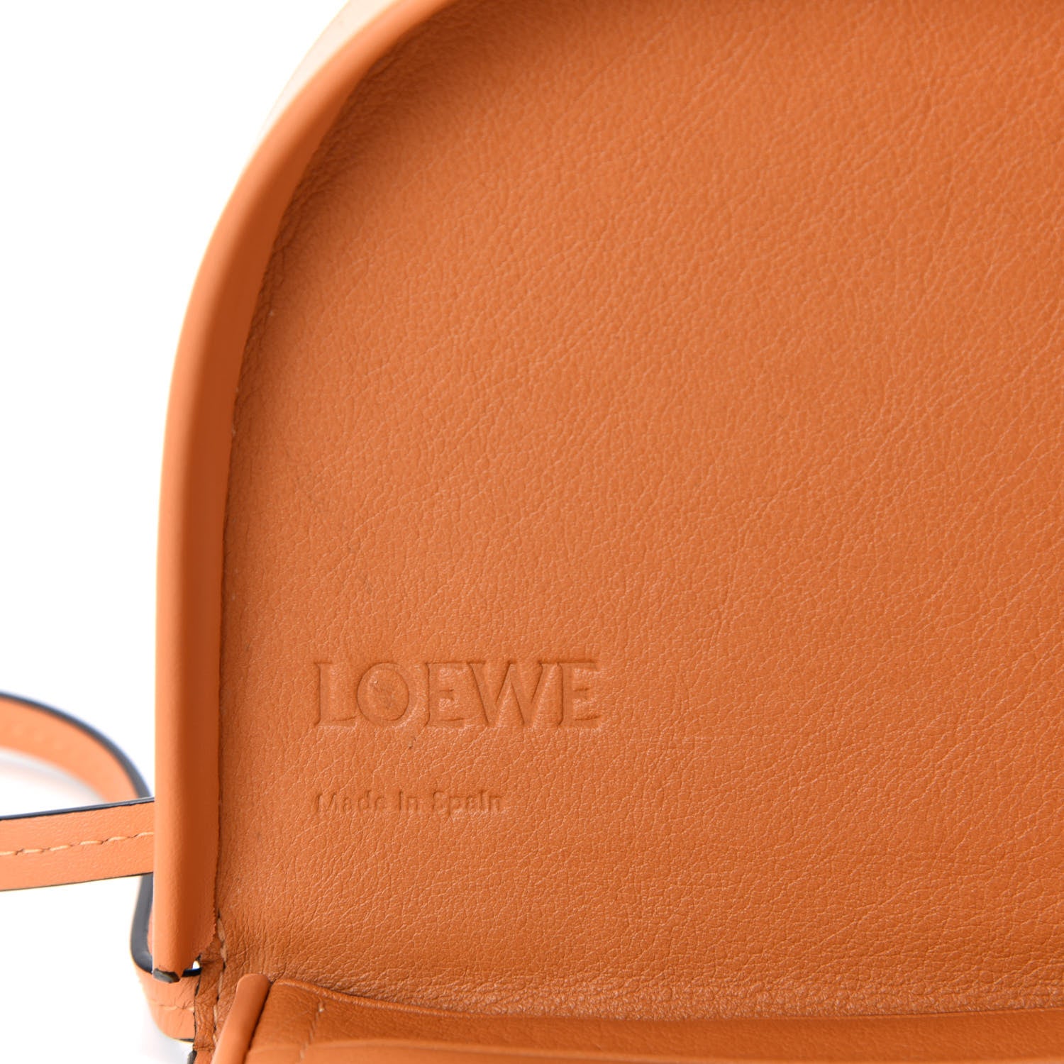 Loewe Soft Calfskin Small Heel Bag Apricot 8 of 11