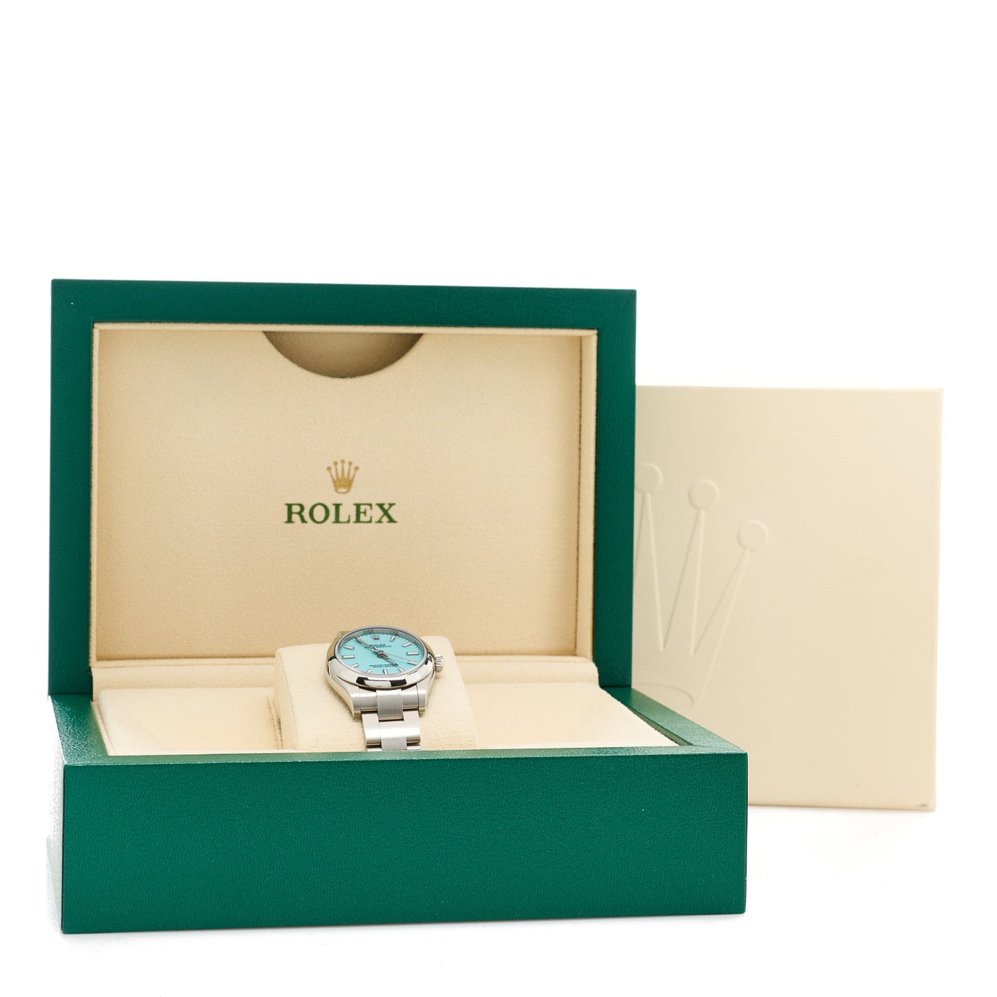 Stainless Steel 31mm Oyster Perpetual Watch Turquoise 277200
