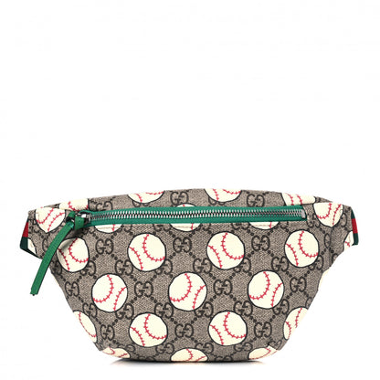 Gucci GG Supreme Monogram Baseballs Web Childrens Belt Bag 1 of 4